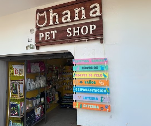 Productos y atención en Ohana Pet Shop, Ocosingo, Chiapas.