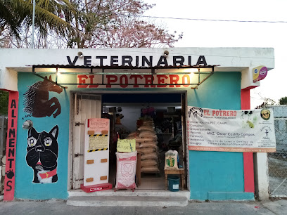 Tienda de alimentos para animales Veterinaria El Potrero, Champotón, Campeche, México.